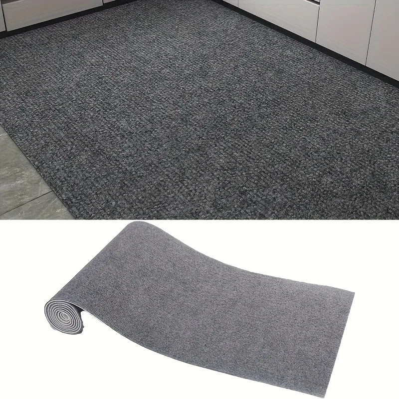 tapis adhésif gris texture tissée antidérapant moderne intérieur maison cuisine salle bain