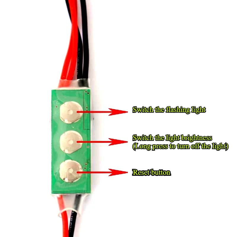 projecteur led super lumineux 12v 24v jst plug vert rouge blanc drone quadcopter