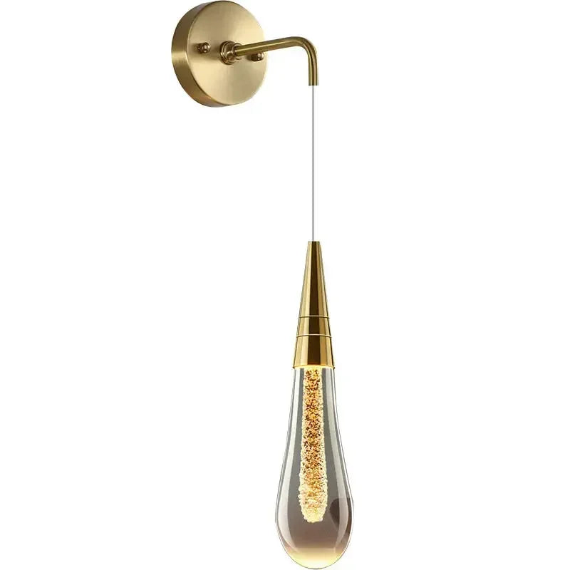 lampe suspension or transparente moderne interrupteur type 110v 220v