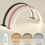 lampe moderne noir blanc rose pâle lisse réglable luminosité couleur ongles cils