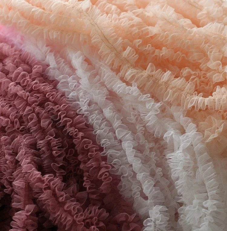 ruban franges polyeste largeur 5cm roseclair beigenoir decoratif echangetable erotique decomode defilement invisible