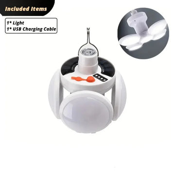 lanterne portable rechargeable solaire blanc moderne compact crochets haut moyen bas