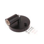support lampe moderne minimaliste noir blanc doré métallique brillant opacité vis écrous 10cm