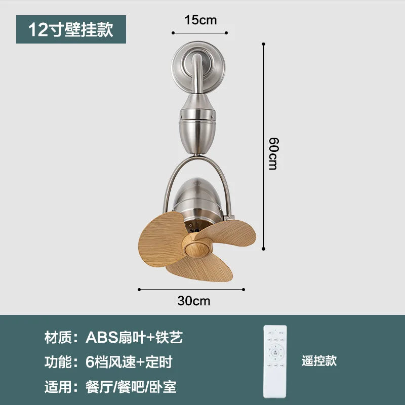 ventilateur suspendu moderne noir bois naturel minimaliste salon cuisine