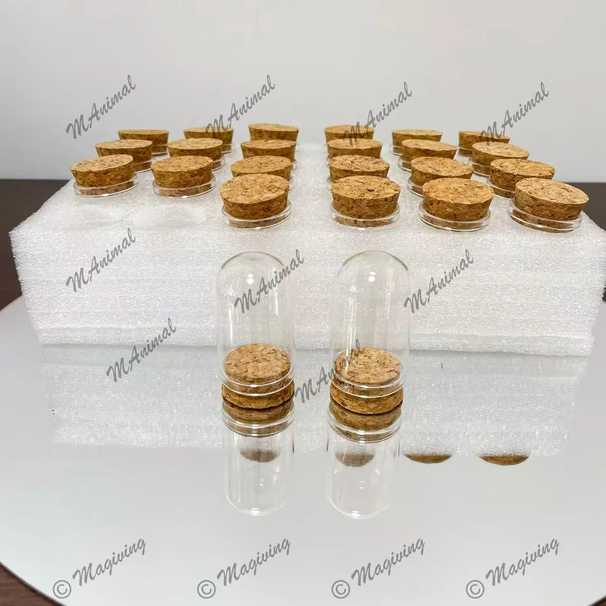 cloches verre liège transparents moderne 30x40 30x50 30x60 30x70 30x80 mm