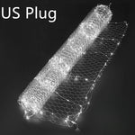 guirlande lumineuse bleu doré étoiles moderne adhésif connecteurs 10m 5m événements anniversaires fêtes noël