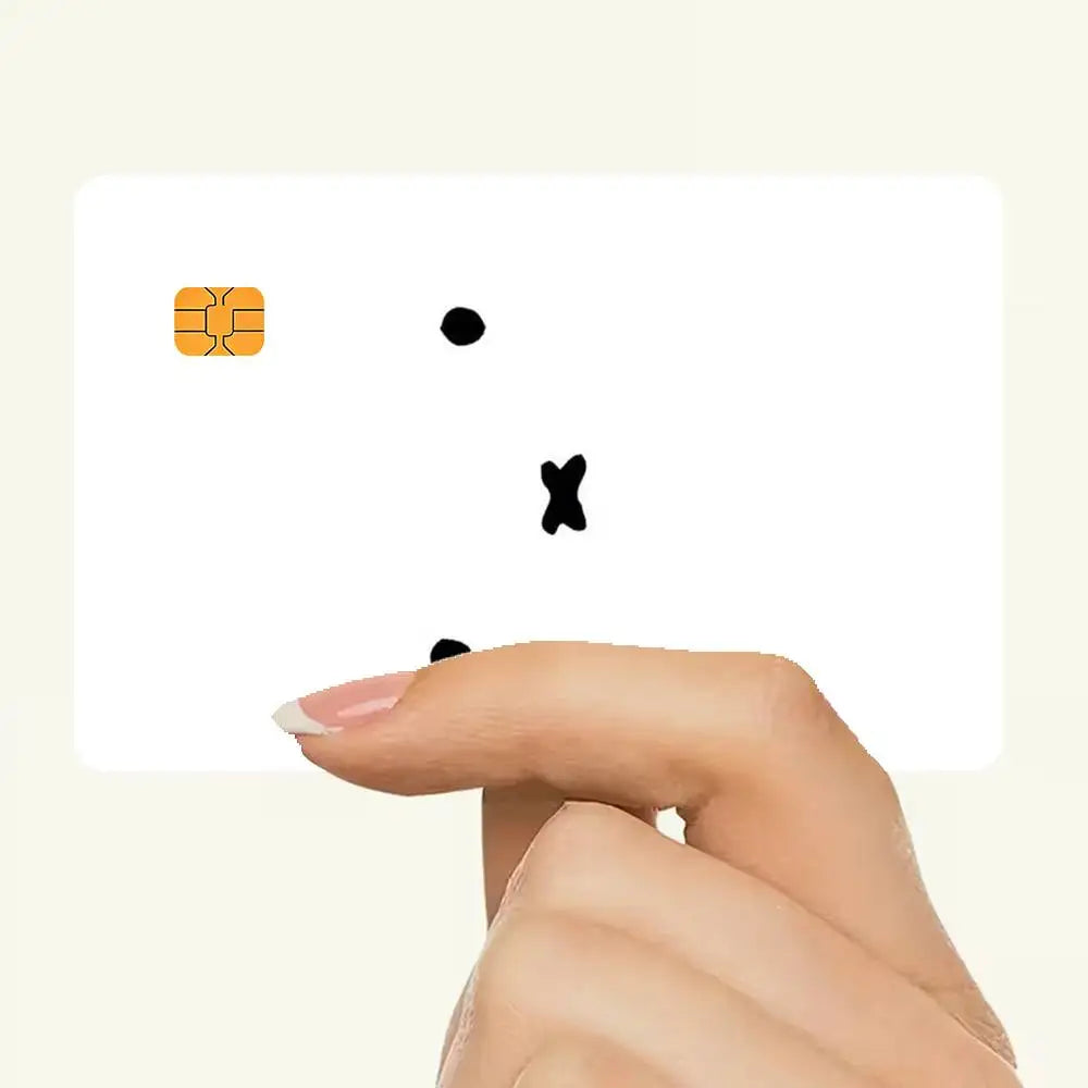 autocollants protection carte bancaire dessins animés miffy waterproof résistance griffures pièces adhésif cartoon enfants