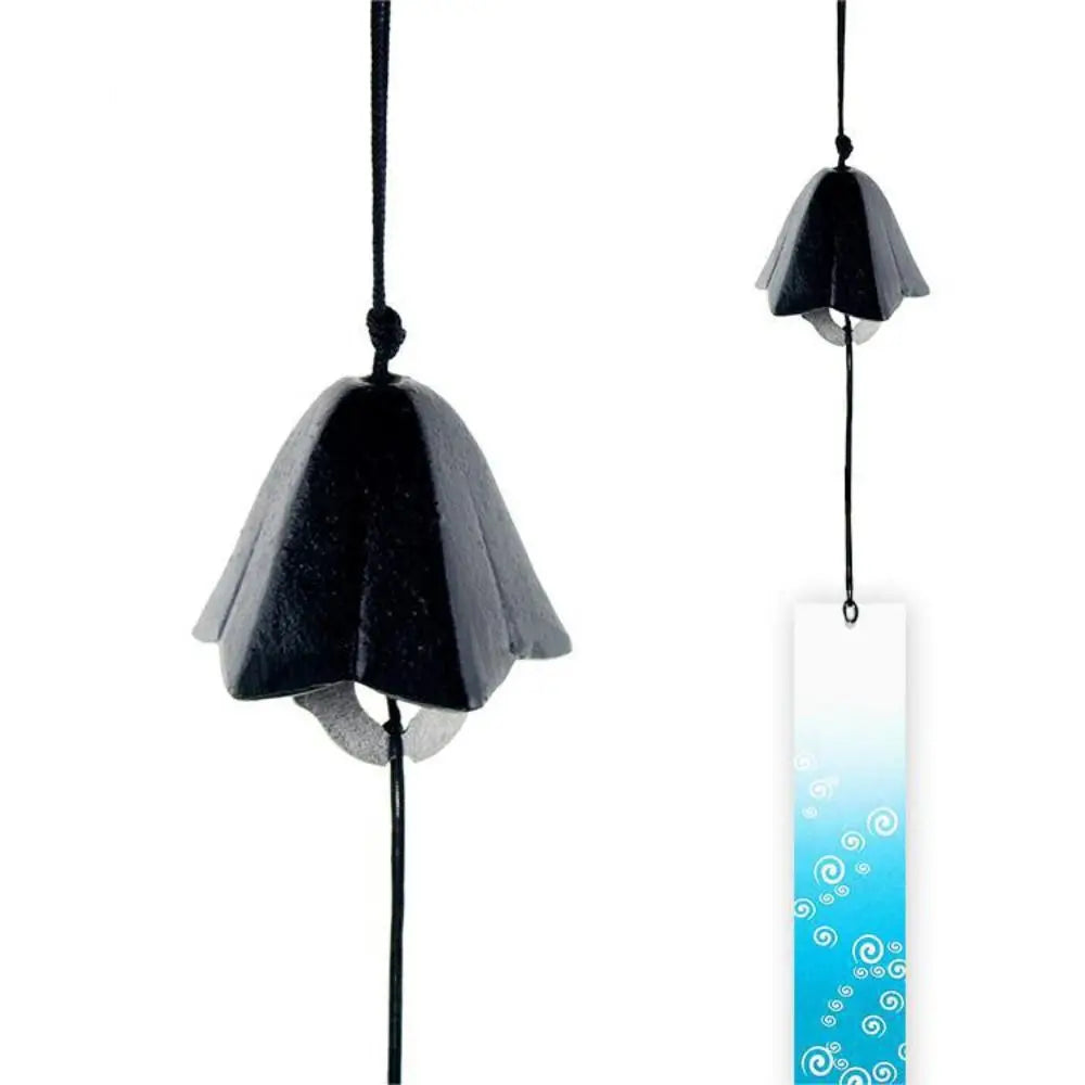 cloches vent moderne motif abstrait poissons vagues océan bleu vert noir jaune