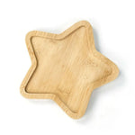 assiettes bambou naturel moderne rayures horizontales différents animaux fleur chat cerf