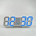 horloge digitale led carrée table moderne minimaliste blanc gris lumière