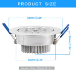 ampoule led spot argenté moderne dimmable aluminium clips 85mm hauteur 34mm