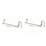 porte serviettes mural adhésif acier inoxydable simple barre moderne argente chromé sans perçage
