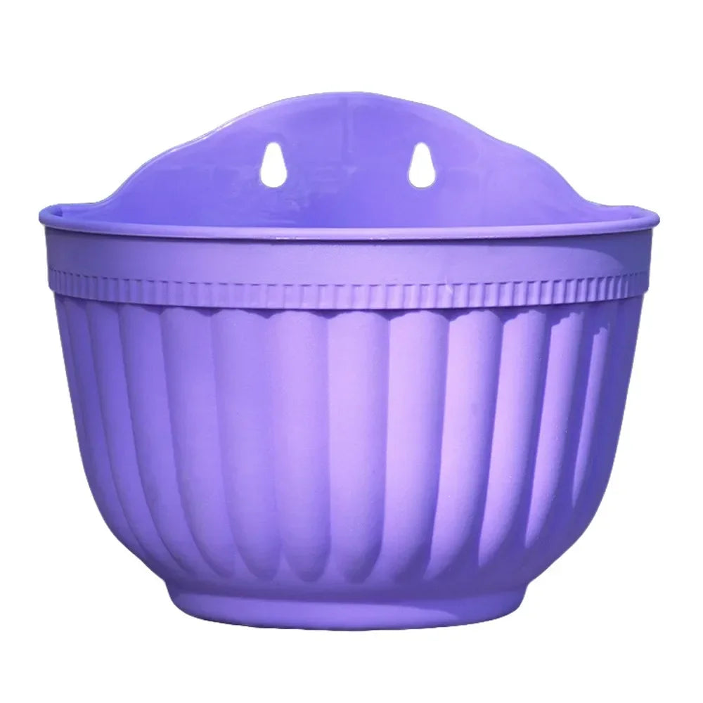 cache pot mural moderne rayures verticales bleu rose blanc orange violet jaune oeilletsintérieurextérieur