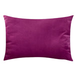 housse coussin velours uni 30x50 cm décoration salon canapé chambre moderne couleur violette