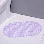 tapis bain antidérapant pvc ventouses transparent couleurs variées moderne minimaliste exfoliant savon lotion