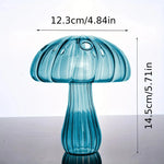 vase champignon verre coloré moderne décoration intérieure arrangement fleurs ornements salles bureaux variés