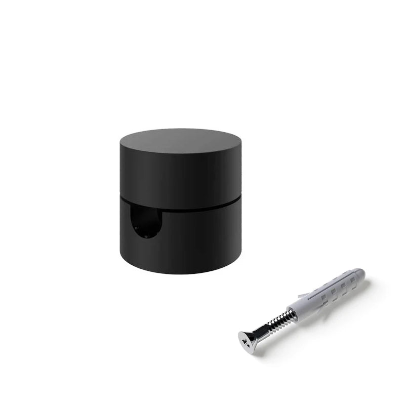 cache câble suspension noir blanc vis moderne abs rond lisse opaquet bases lampes