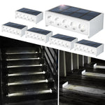 éclairage solaire marches led ip67 étanche autonomie moderne blanc adhésif