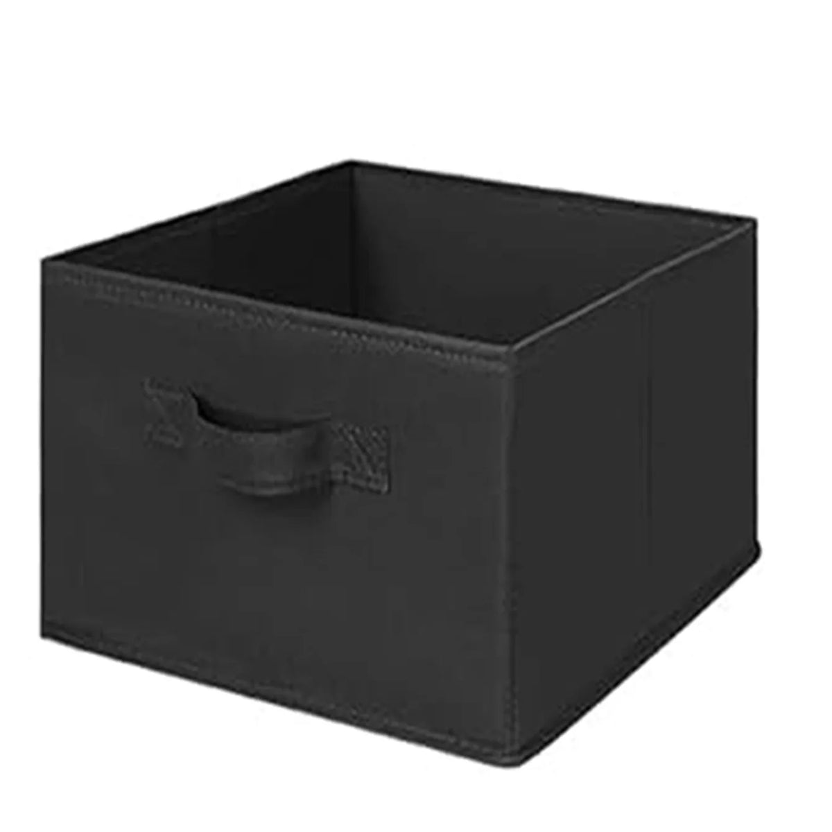 boîte rangement tissu garde robe chambre organisateur textile gris beige noir moderne