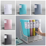 classeur pochettes porte documents plastique poignée étiquette dossiers a4