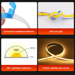 ruban led flexible blanc jaune adhésif 3000k 4000k 6000k contrôleur câble usb moderne chambre