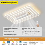 plafonnier led blanc moderne minimaliste ventilation grille diffusion lumière chambre salon