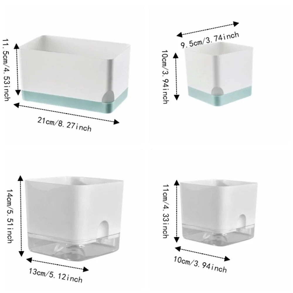 cache pot moderne blanc bleu clair uni opaque adhésif intérieur fleuri verte simple