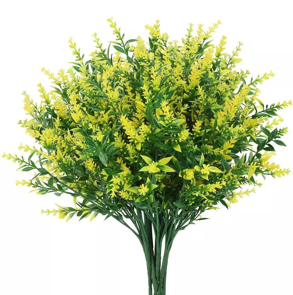 bouquet artificiel lavande violet vert moderne décoration mariage extérieur maison anniversaire fêtes