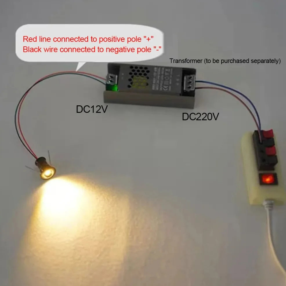 projecteur led spot noir or blanc argent moderne 12v câble adaptateur interrupteur