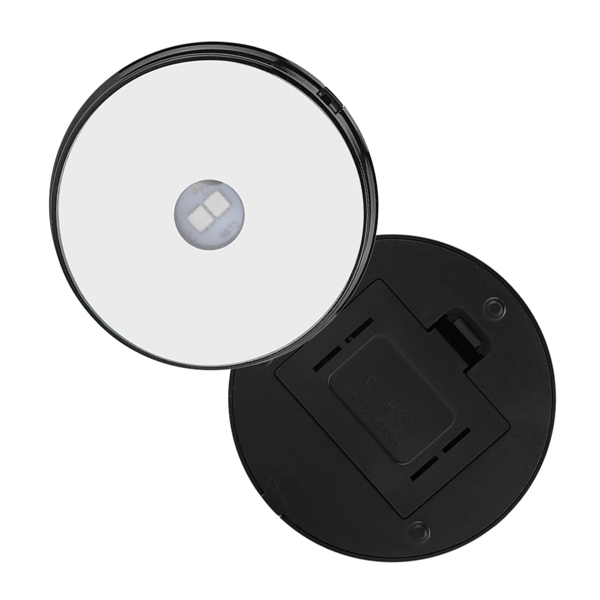 lampe led sept couleurs rechargeable base ronde moderne adhésif noir blanc