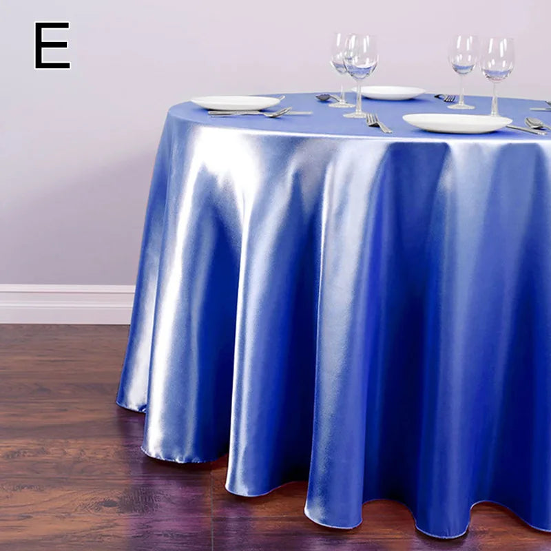 nappe table rouge noire bleu violet jaune beige blanche verte satinée moderne opaque réutilisable
