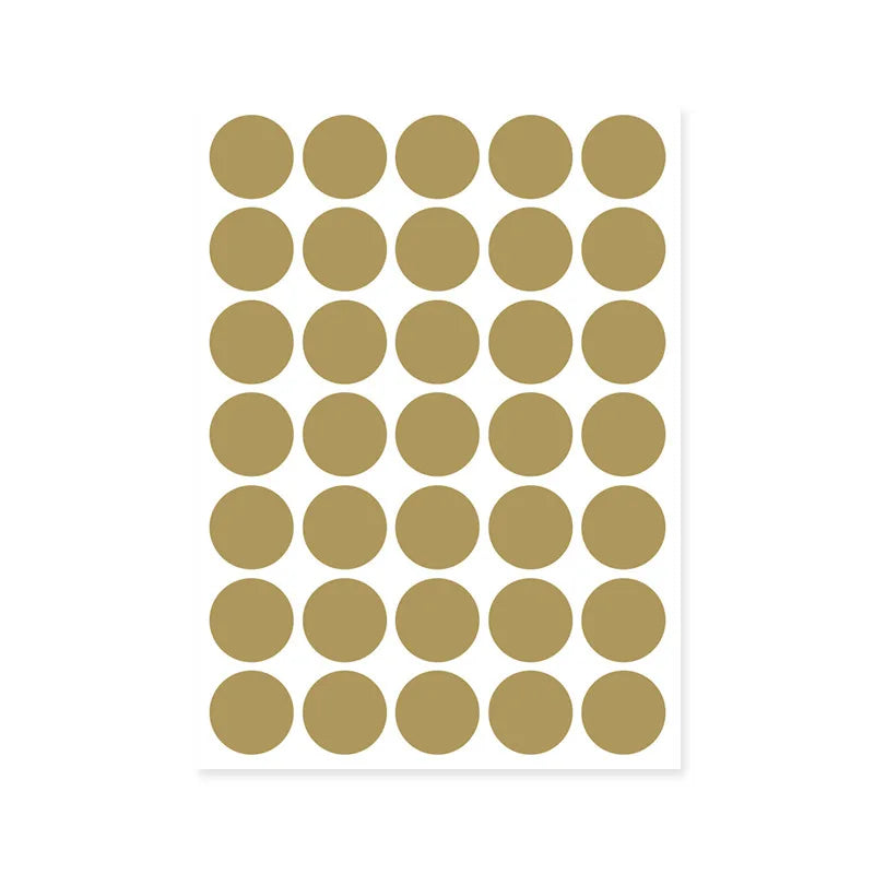 autocollants ronds multicolores 100 pièces stickers adhésifs décoration moderne minimaliste