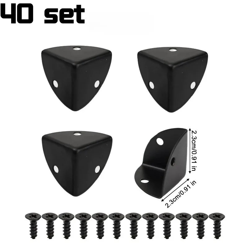 protège coin bronze lisse classique boites bijoux coffrets bois set unités