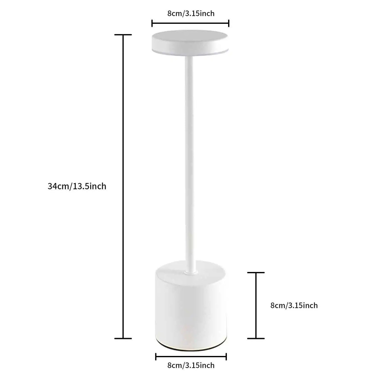veilleuse led rechargeable tactile or noir blanc moderne couleurs réglable ambiance chambrehôtelbarDecoration