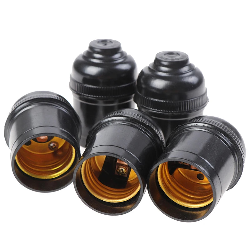 adaptateur ampoule E27 noir moderne vis fixation 35mm 55mm 32mm diamètre