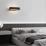 applique murale moderne led noir blanc aluminium éclairage chambre salon entrée fixée mur flux