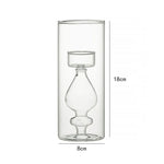 décoration moderne transparente support bougie adhésif mariage table dîner simple