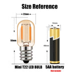 ampoule led filament transparente vintage e12 1w 2700k 25000h lumiere salle manger
