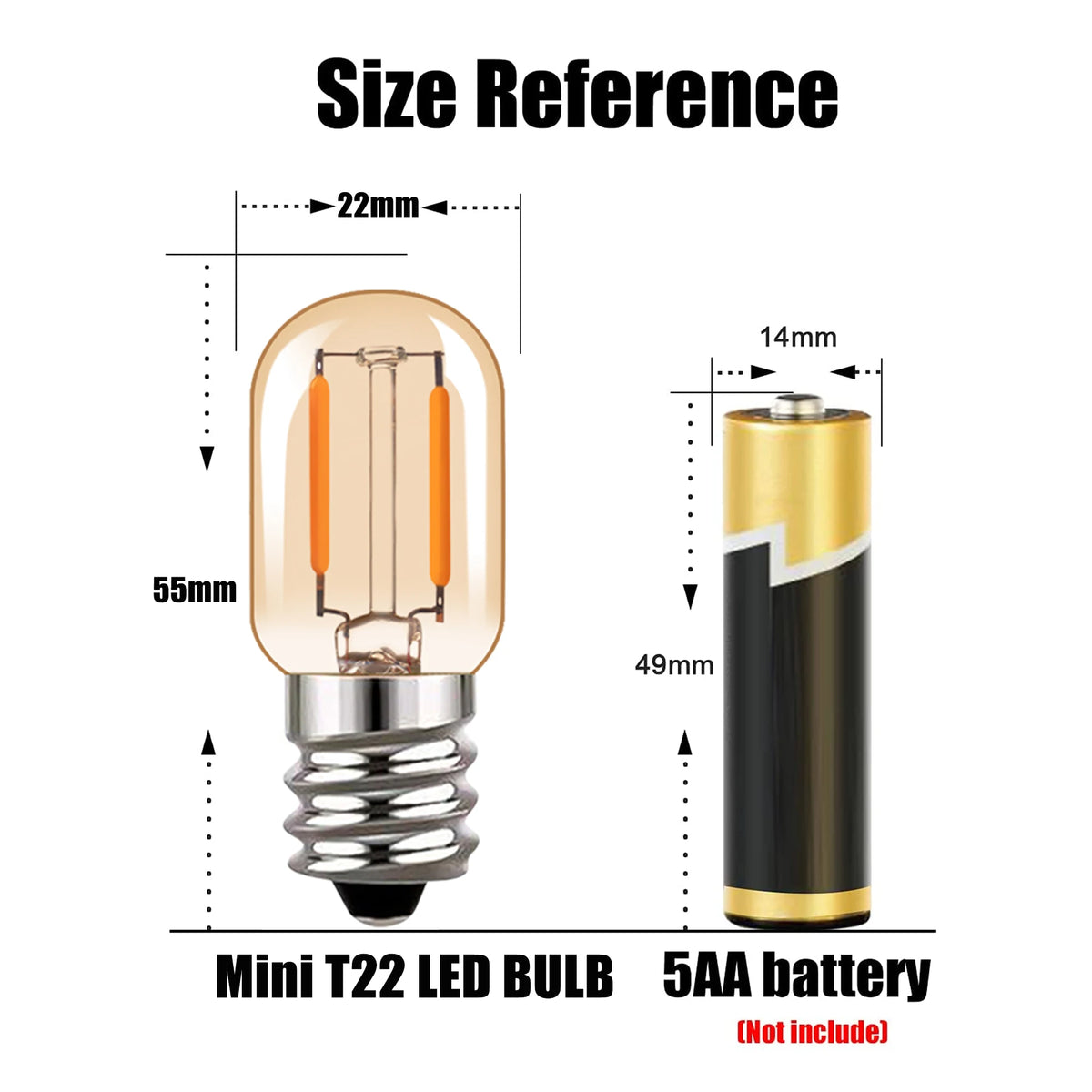 ampoule led filament transparente vintage e12 1w 2700k 25000h lumiere salle manger