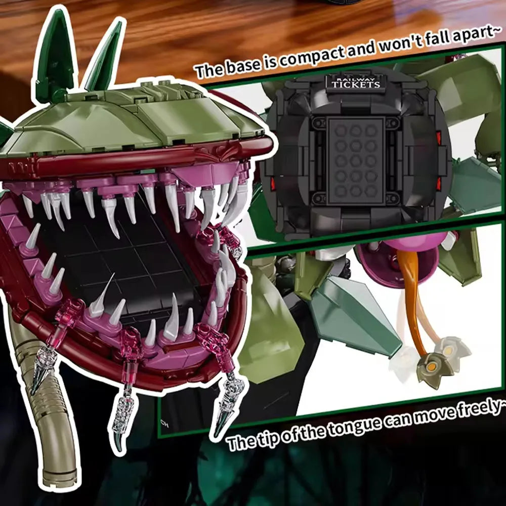 plante carnivore lego little shop of horrors 1118 pièces vert rose noir jaune
