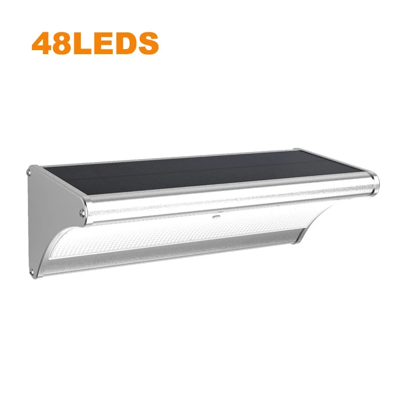 lumière solaire led applique murale noir argenté contemporaine minimaliste capteur mouvement batterie lithium ion