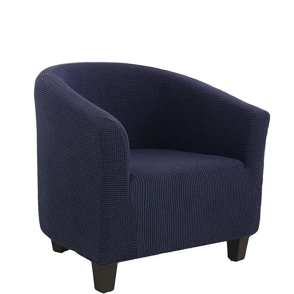 housse fauteuil moderne carreaux gris blanc élastique décorative salon salon maison intérieur