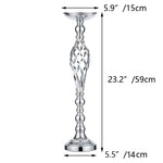 Support floral or réticulé moderne bouquet artificiels 45cm 52cm 59cm mariage table