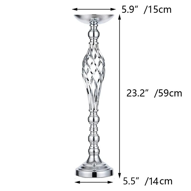 Support floral or réticulé moderne bouquet artificiels 45cm 52cm 59cm mariage table