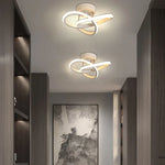 plafonniers modernes led surface montés modes éclairage noir or argent minimalistes télécommande