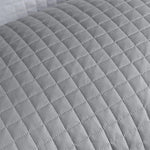 housse coussin polyester moderne motif carreaux gris clair protection imperméable maison