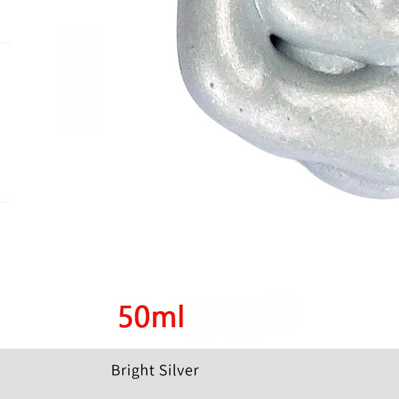 peinture acrylique dorée brillante effet métallique moderne 50ml 100ml bouteille pinceau bocal
