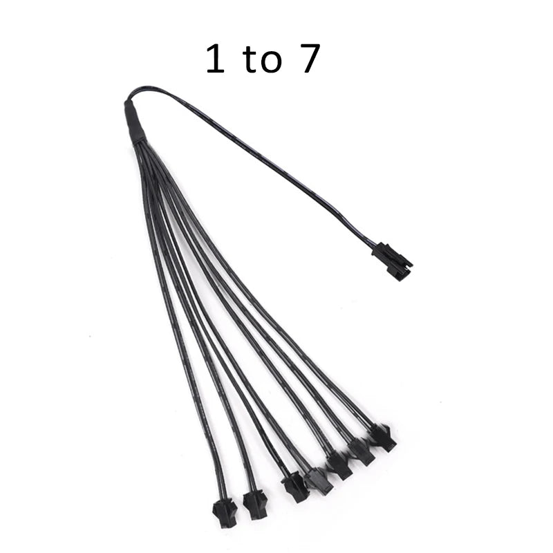 câbles électrique répartiteur 12v splitter clips boitier controle accessoire éclairage néon moderne