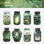 autocollants vintage baroques fleurs ornements décoration scrapbooking transparent doré parfum diy