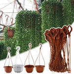 pots suspendus marron blanc modernes plantes balcon jardinières plastique pvcHooks